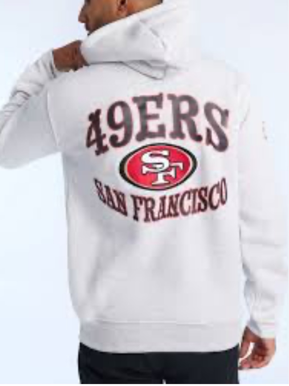 NFL San Francisco 49ers LIght Grey Graphic Hoodie